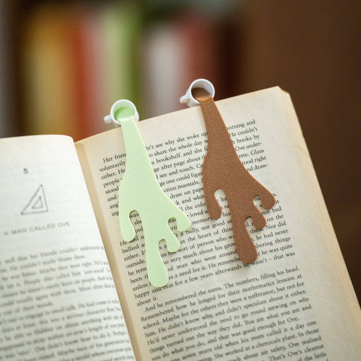 Spilled Coffee Bookmark Set of 2