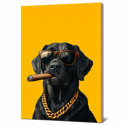 Cool Dog Wall Plank