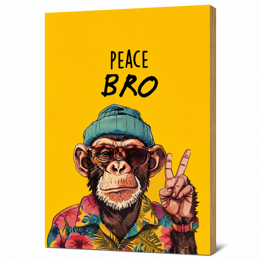 Peace Bro Wall Plank