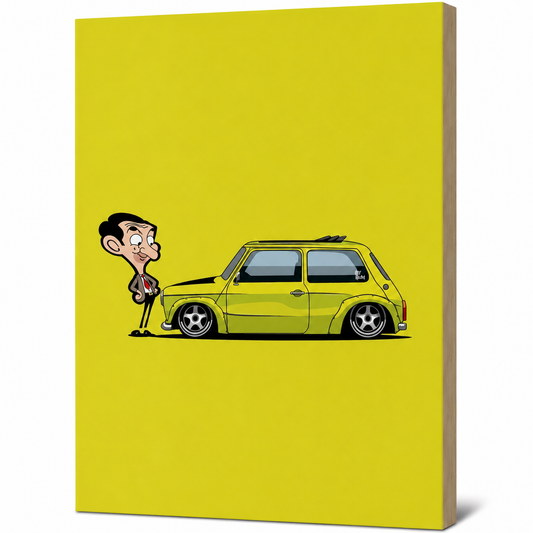 Mr. Bean Car Wall Plank