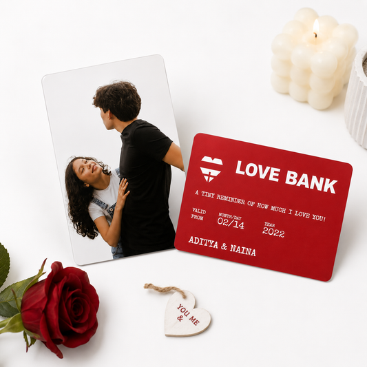 Love Bank- Personalised Premium PVC Wallet Card