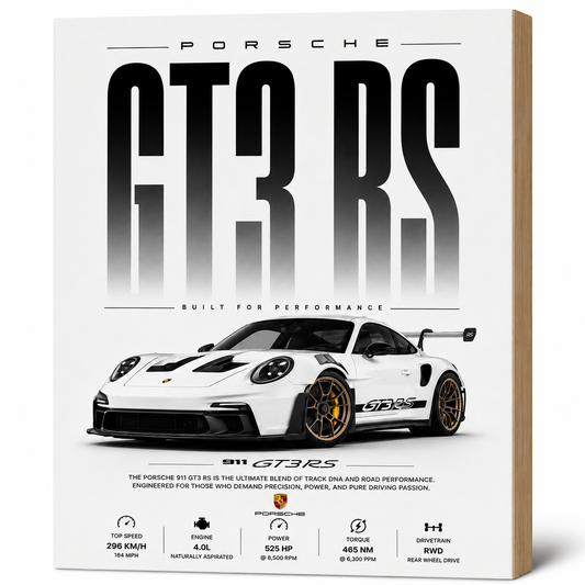 Porsche GT3 RS Wall Plank