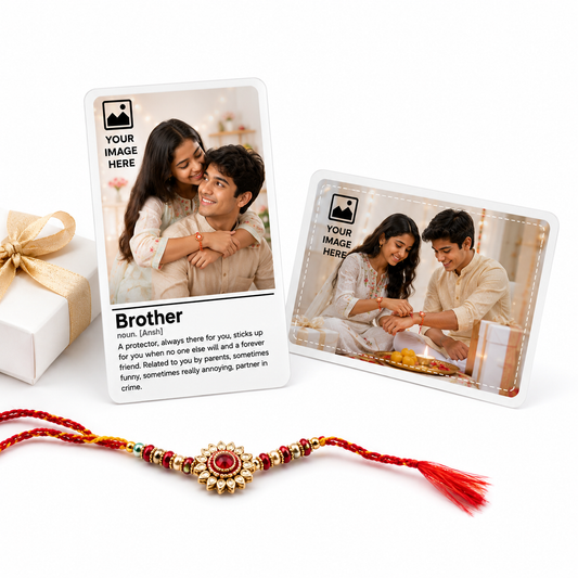 Dictionary Rakhi Personalised Premium PVC Wallet...