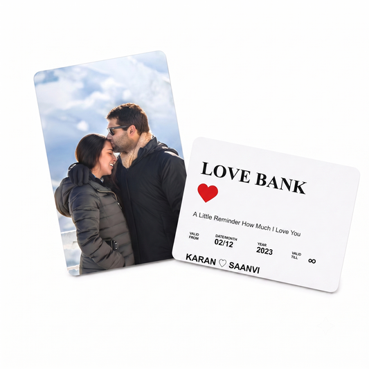 Love Bank- Personalised Premium PVC Wallet Card