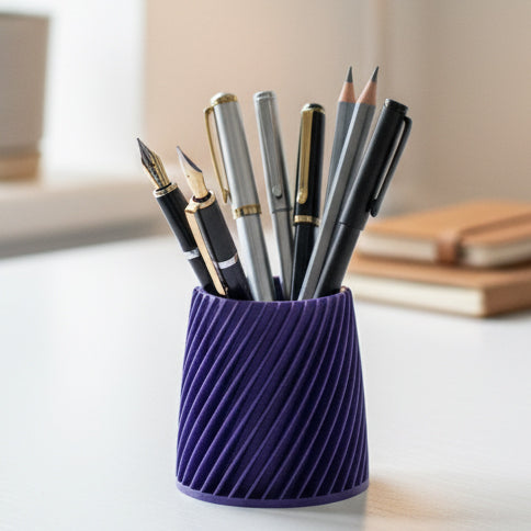 3D Printed Spiral Pen Stand