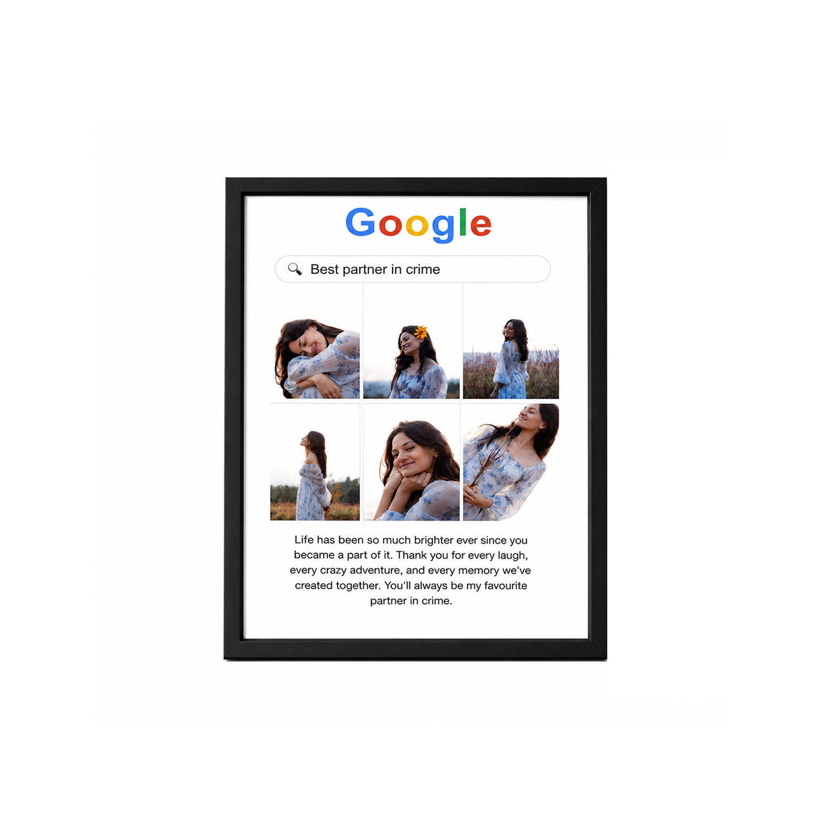 Google Search- Personalised Photo Frame