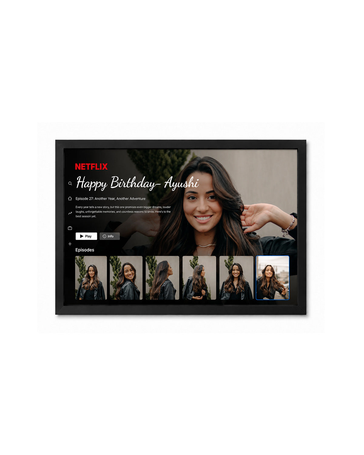 Netflix Style- Personalised Photo Frame