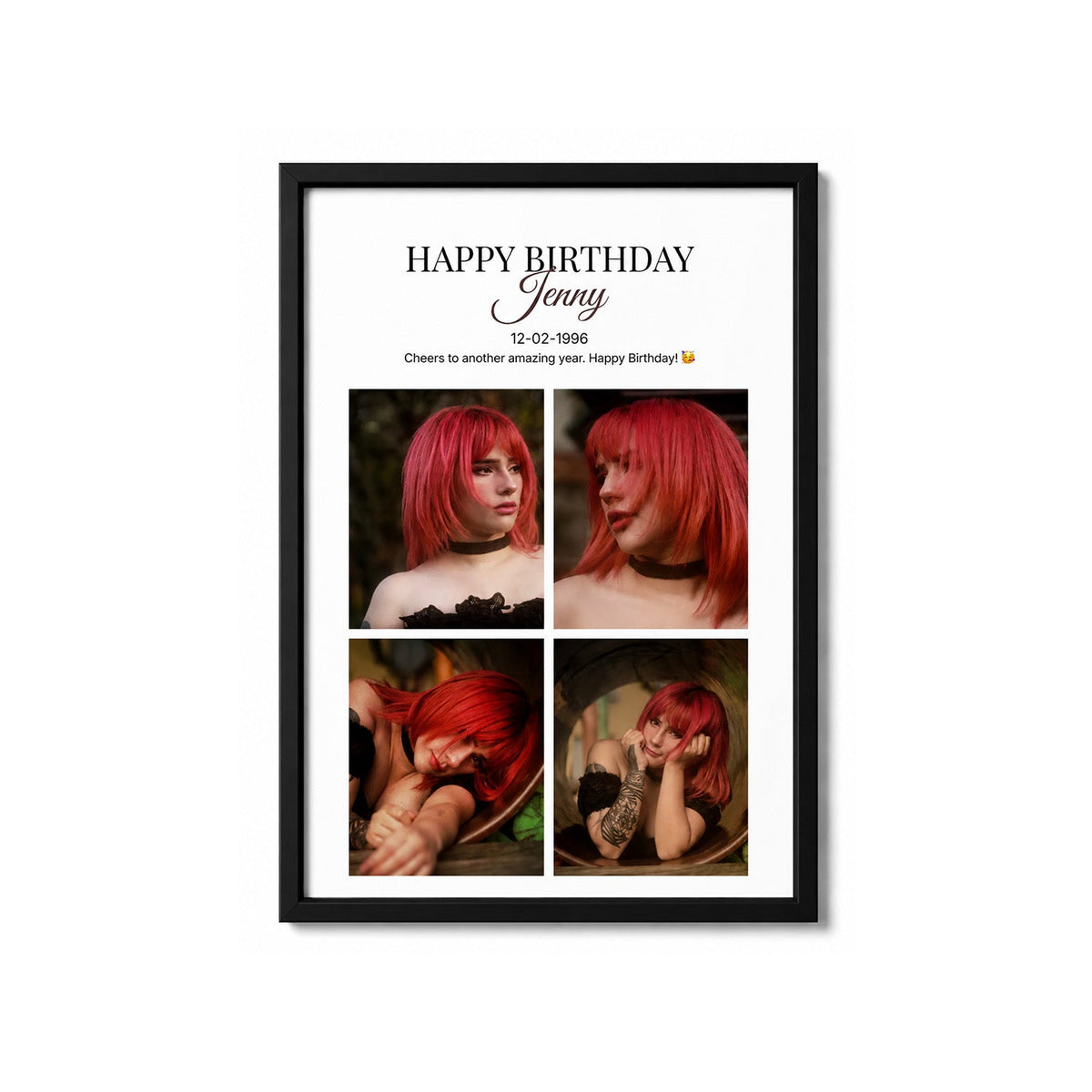Birthday Aesthetic- Personalised Photo Frame